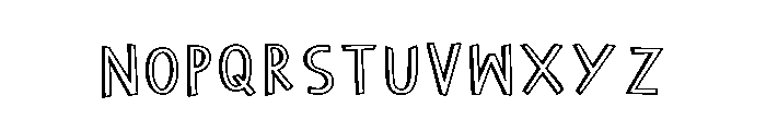 Simple Shadow Regular Font UPPERCASE