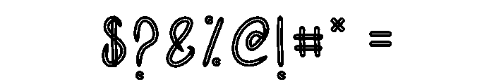 Simple Sketch Font OTHER CHARS