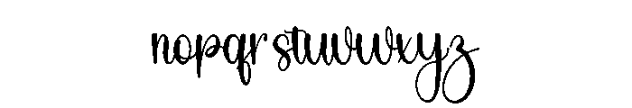 Simple Smoothie Font LOWERCASE
