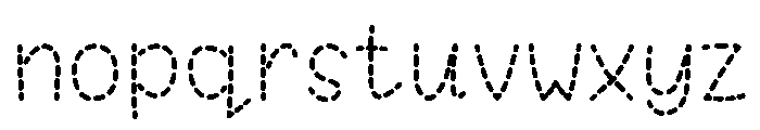 Simple Stitch Font LOWERCASE