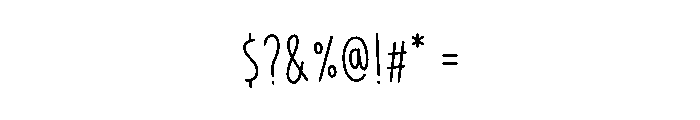 Simple Text Font OTHER CHARS