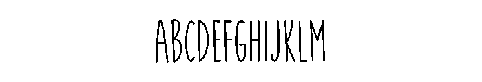 Simple Text Font UPPERCASE