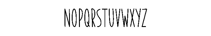 Simple Text Font UPPERCASE