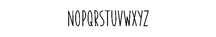 Simple Text Font LOWERCASE