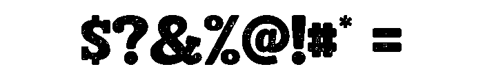 Simple Textured Font OTHER CHARS