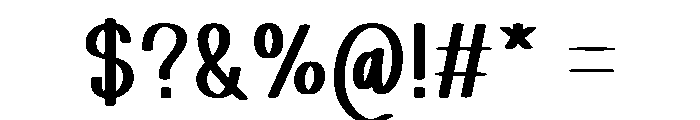 Simple Thankful Font OTHER CHARS
