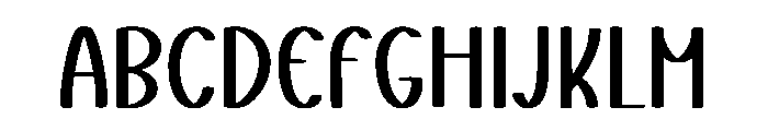 Simple Thankful Font UPPERCASE
