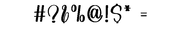 Simple Thread Font OTHER CHARS