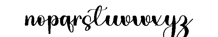 Simple Thread Font LOWERCASE
