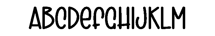 Simple Thursday Font UPPERCASE