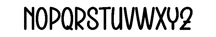 Simple Thursday Font LOWERCASE