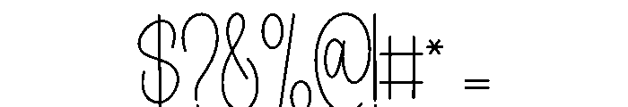 Simple Thyphology Font OTHER CHARS