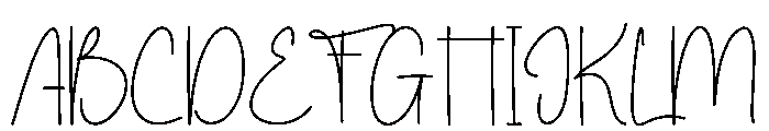 Simple Thyphology Font UPPERCASE
