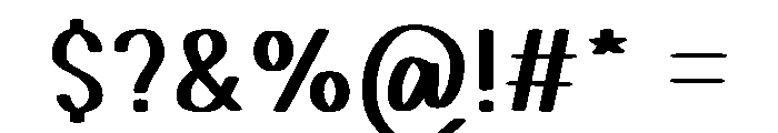 Simple Treasure Font OTHER CHARS