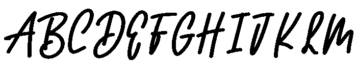 Simple Tulis Font UPPERCASE