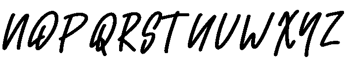 Simple Tulis Font UPPERCASE