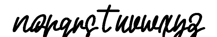 Simple Tulis Font LOWERCASE