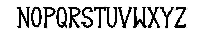 Simple Varsity Font UPPERCASE