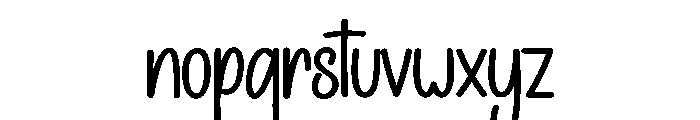Simple Volleyball Font LOWERCASE