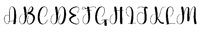 Simple Wednesday1 Font UPPERCASE