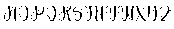 Simple Wednesday1 Font UPPERCASE