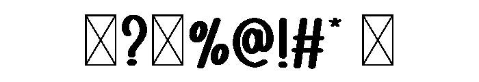 Simple Wicked Font OTHER CHARS