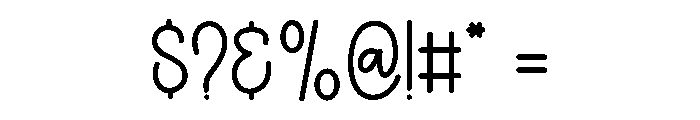 Simple Wonderful Font OTHER CHARS
