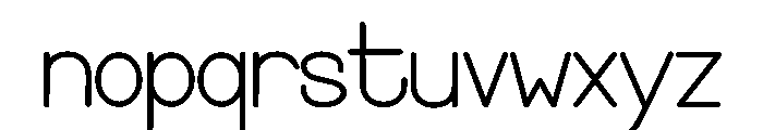 Simple Wonderful Font LOWERCASE