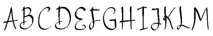Simple Writing Regular Font UPPERCASE