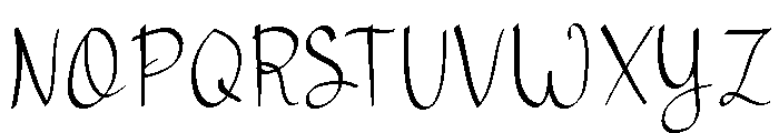 Simple Writing Regular Font UPPERCASE