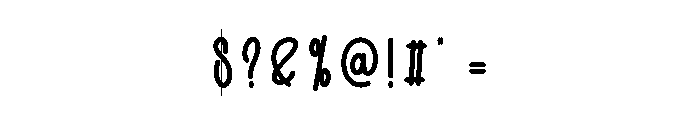Simple Yesterday Font OTHER CHARS