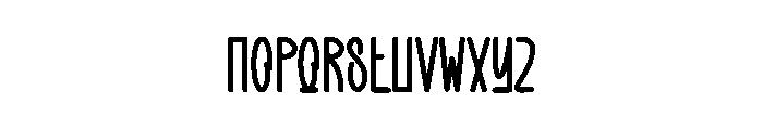 Simple Yesterday Font UPPERCASE