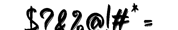 SimpleBrushted-Regular Font OTHER CHARS