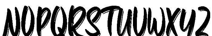 SimpleBrushted-Regular Font UPPERCASE