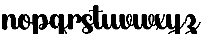 SimpleHoliday-Regular Font LOWERCASE