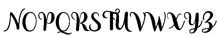 SimpleWinter-Regular Font UPPERCASE
