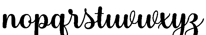 SimpleWinter-Regular Font LOWERCASE
