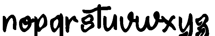 SimpleWriting Font LOWERCASE