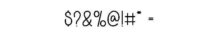 Simplemade Font OTHER CHARS