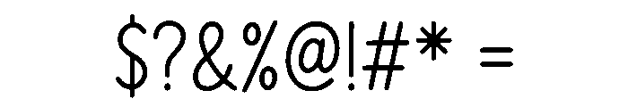 Simplexa Font OTHER CHARS