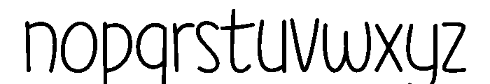 Simplexa Font LOWERCASE