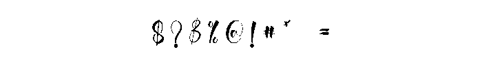 Simply Calligraphy Font OTHER CHARS