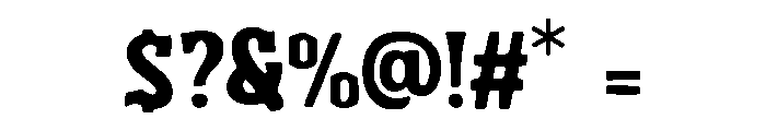 Simply Gothic Font OTHER CHARS