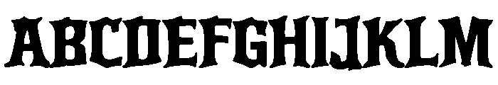 Simply Gothic Font UPPERCASE