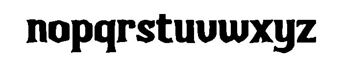 Simply Gothic Font LOWERCASE
