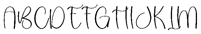 Simply Handwriting Font UPPERCASE