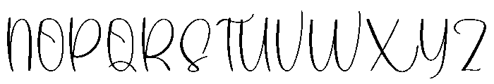Simply Handwriting Font UPPERCASE