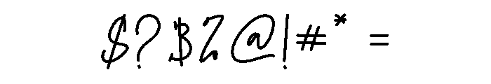 Simply Memories Font OTHER CHARS