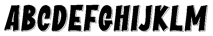 Simply Outline Font UPPERCASE