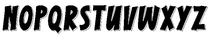 Simply Outline Font UPPERCASE